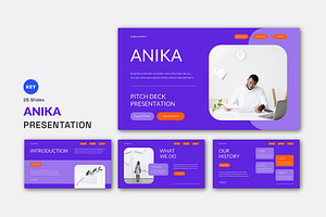 Anika Pitch Deck Keynote Template