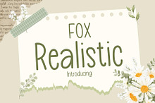 Fox Realistic Font