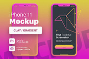 iPhone 11 Mockup - Color Gradient, an iPhone Mockup by FEINGOLD (Thumbnail 2 of 3)