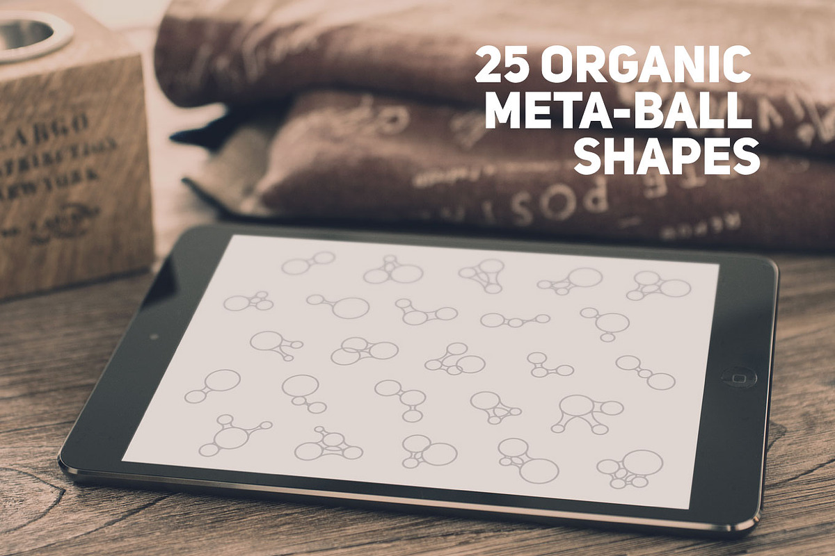 25 Organic Metaball Shapes, an Object Graphic by Nuzzo (Photo 1 of 2)
