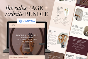 Kartra Sales Page + Website (Sonoma), a Landing Page Template by Solana Creative Co.