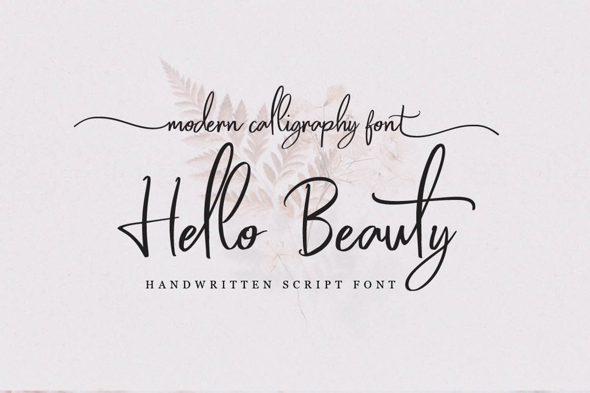 Hello Beauty - Handwritten Font, a Script Font by FHFont (Photo 9 of 9)