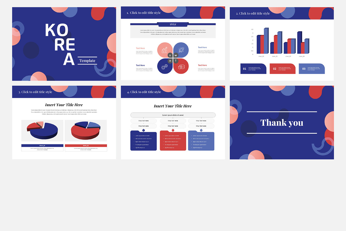 Korean pattern ppt template, a Presentation Template by chungmudesign