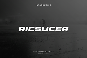 Ricsucer, a Font by garismantra