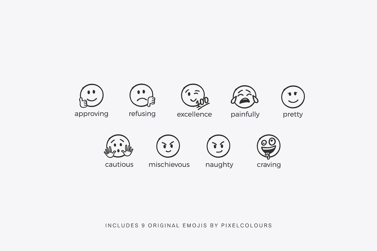 Emoji Font - Dingbats Font, a Symbol Font by pixelcolours (Photo 7 of 14)