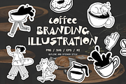 Coffee Branding Illustrations, an Object Graphic by Ideal Eksis (Thumbnail 1 of 8)