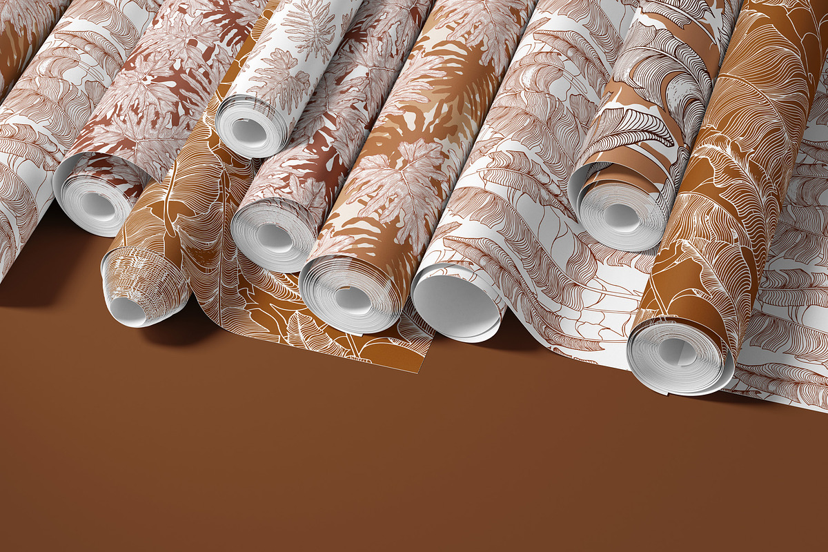 Tropical abstract leaves, a Decorative Illustration by Jeanna Draw (Photo 6 of 15)