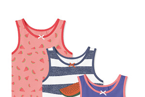 Baby Girl Tank Top Mock-ups Set