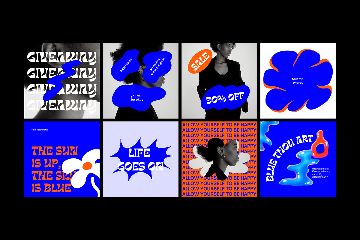 Neue Blue Instagram Post CANVA, a Social Media Template by Elokka Std. (Photo 4 of 9)