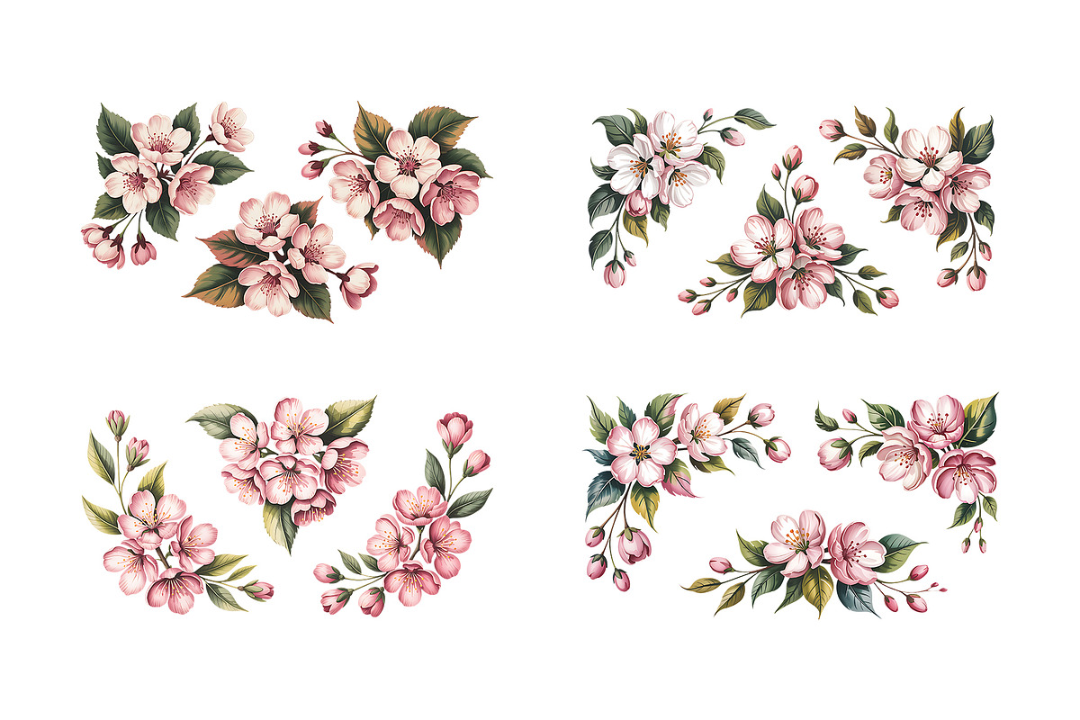 Boho Watercolor Floral Clipart Set, a Decorative Illustration by ForhadGFX (Photo 10 of 12)