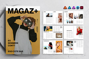 Inspiring Magazine Template, a Magazine Template by DesignCrest