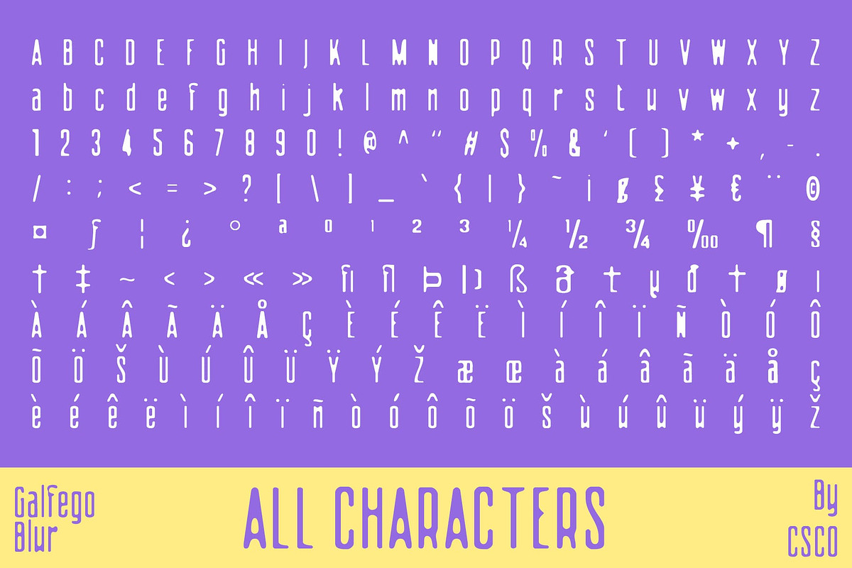 Galfego Blur, a Sans Serif Font by Craft Supply Co. (Photo 8 of 8)