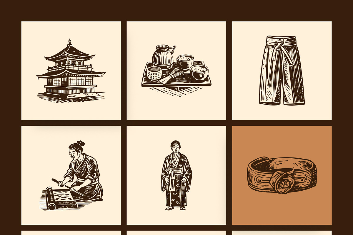 Vintage Cultures and Civilization, a Person Illustration by Creative Stall (Photo 13 of 33)