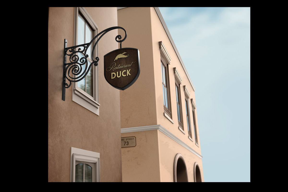 Restaurant / Bar Signboard Mock-Up, a Household Mockup by vatesdesign (Photo 2 of 2)