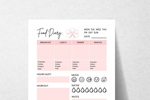 Daily Food Diary, Meal Planner