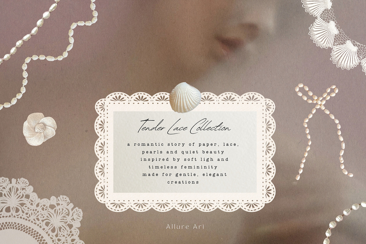Vintage Collage Kit Lace & Paper, an Object Graphic by Allure Art (Photo 2 of 23)