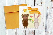 Happy Friendship Day Cards, an Animal Illustration by martynmarin (Thumbnail 2 of 3)