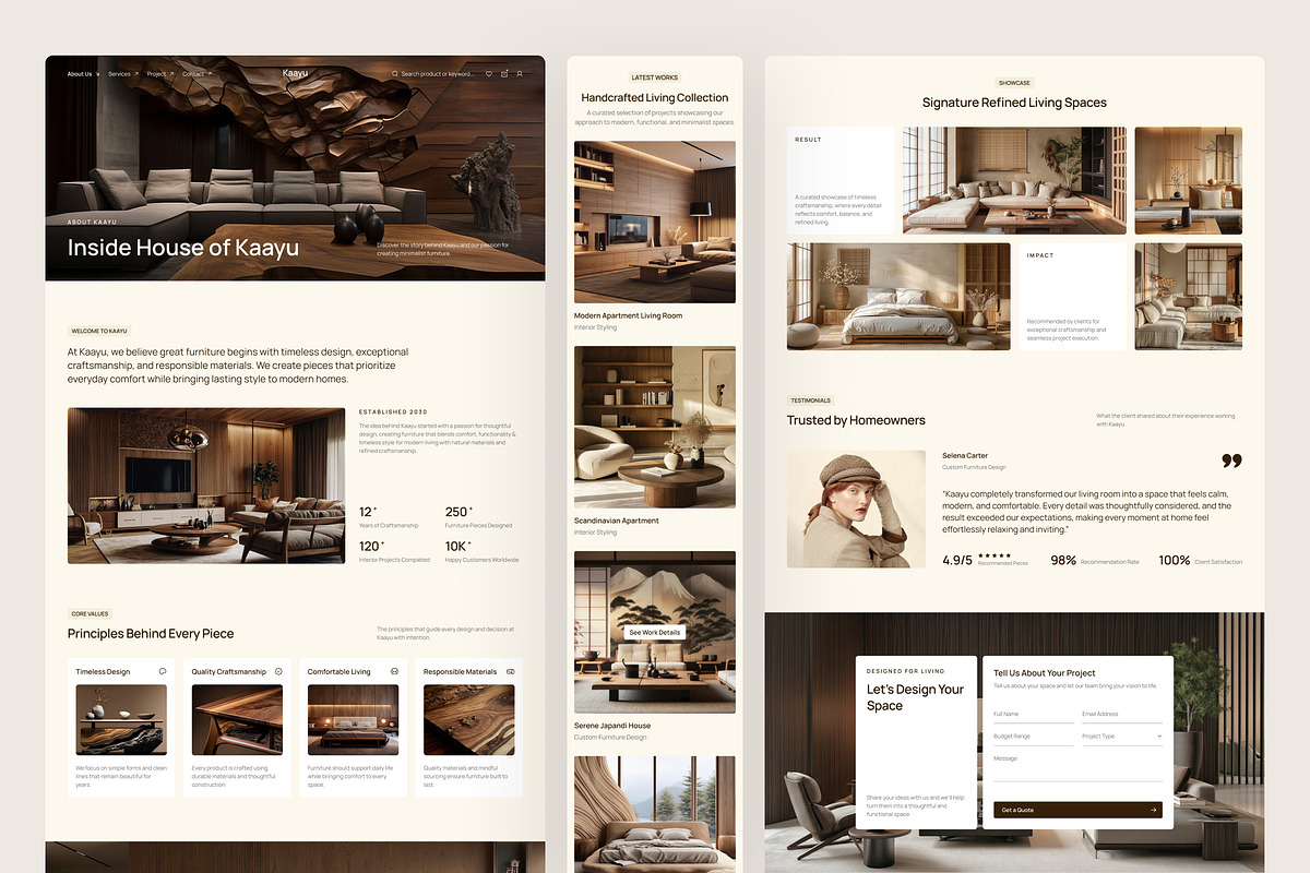 Kaayu - Furniture Website UI Figma, an UI Kit Template by peterdraw (Photo 3 of 7)