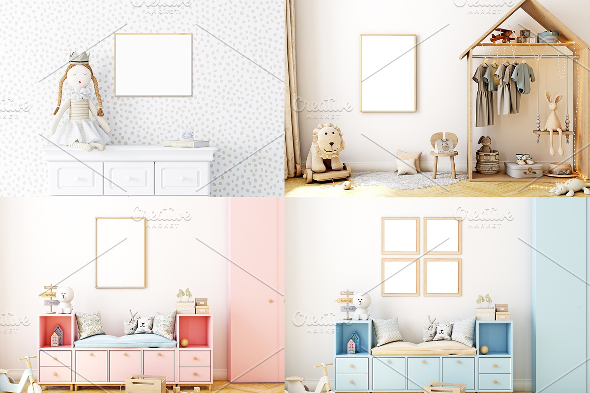 Kids Frame Mockup Bundle - 121, a Print Template by Mockup Shop (Photo 3 of 7)