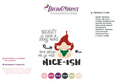 Funny Christmas SVG | Nice - Naughty, an Illustration by DreamONprints (Thumbnail 3 of 3)
