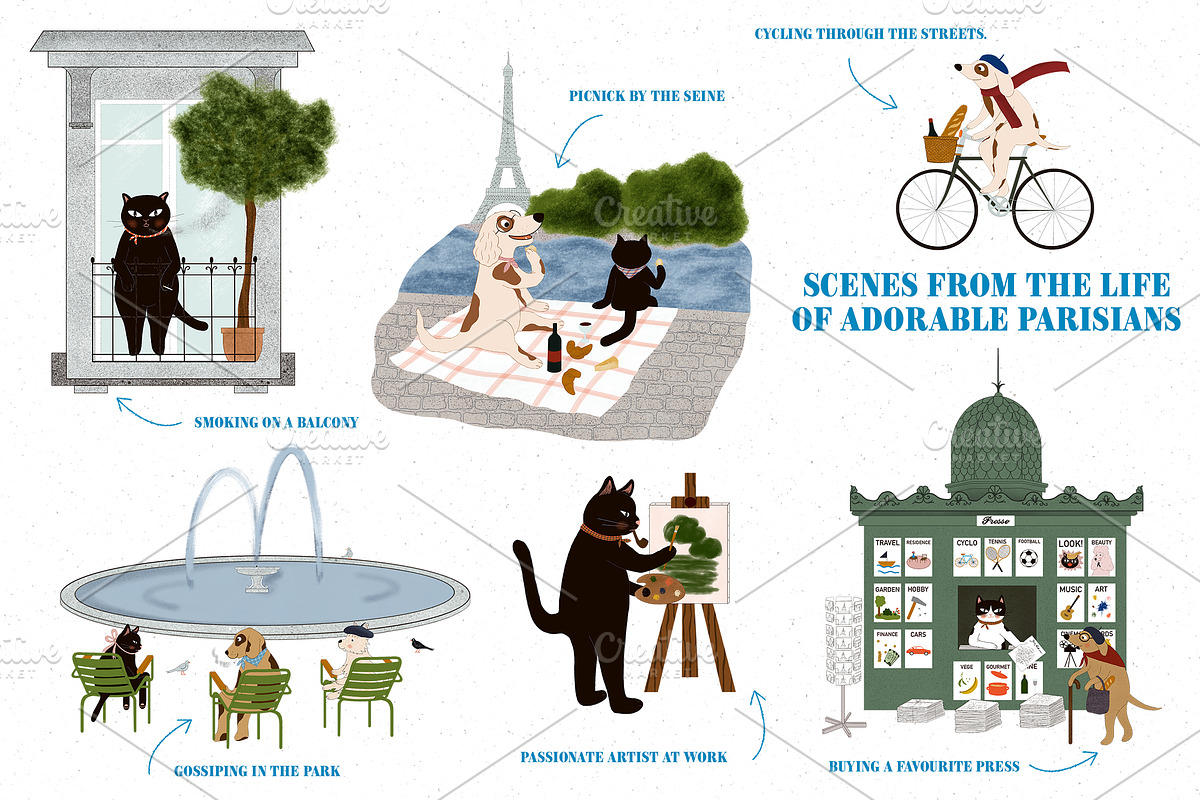 Paris - Illustrations and Objects, a Food Illustration by Biso Studio (Photo 3 of 12)