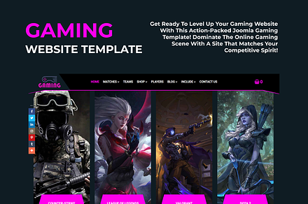 Gaming Website Template, a HTML Template by Ordasoft