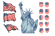 AMERICAN ICON & SYMBOLS bundel, an Object Illustration by grindstudio (Thumbnail 7 of 7)
