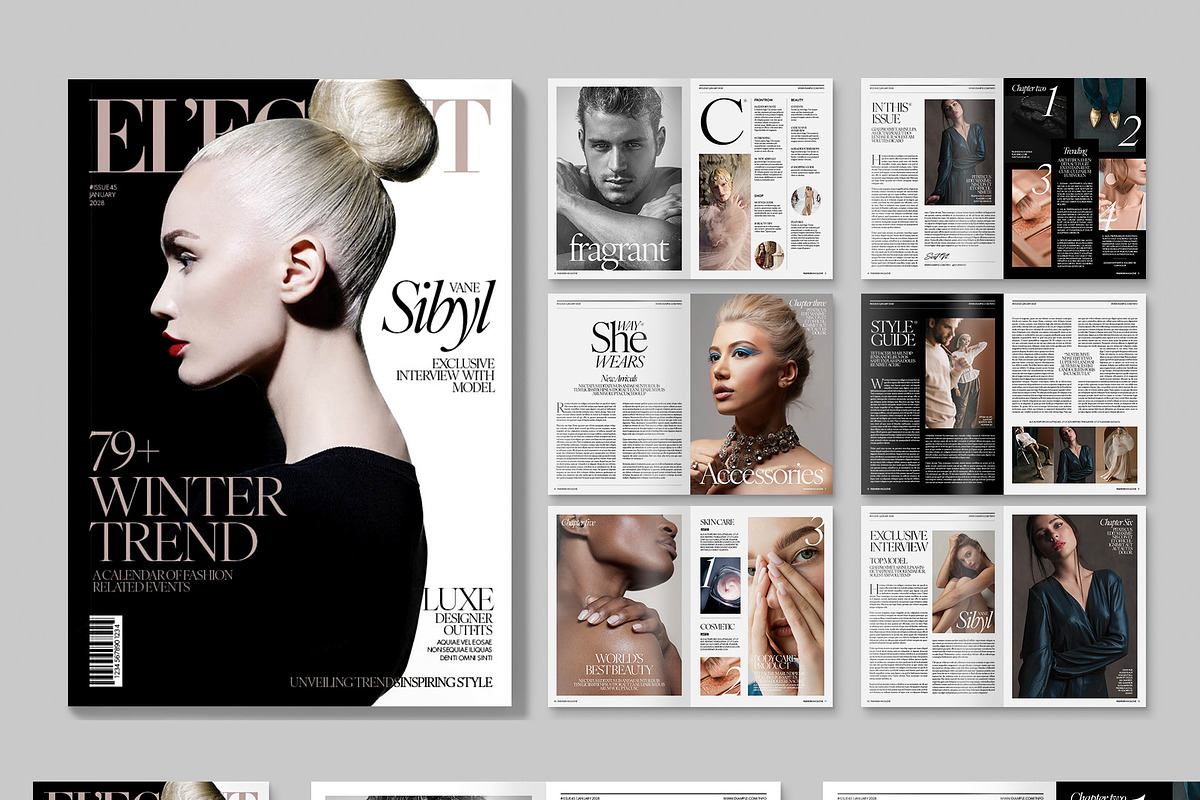 Fashion Magazine Template, a Magazine Template by BrandPacks (Photo 6 of 6)