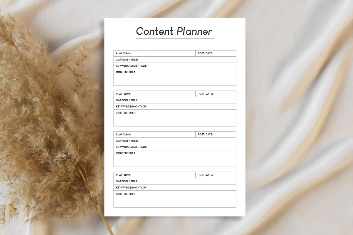 Social Media Planner, a Stationery Template by DesignDevisers (Photo 1 of 10)