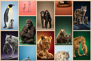 Wild Icons. Animals parents., an Animal Photo by AI Petr Creative Agency (Thumbnail 5 of 7)