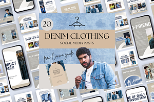 DENIM CLOTHING STORE SOCIAL MEDIA, a Social Media Template by Daring Digies