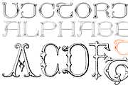 Victorian Alphabets PACK 19 FONTS !!, a Blackletter Font by Intellecta Design (Thumbnail 12 of 48)