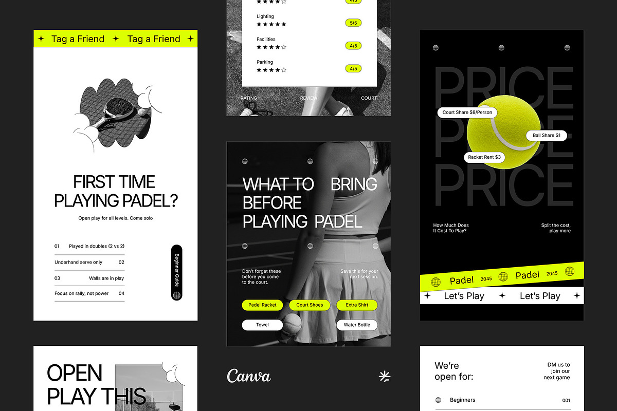 Padel Community Instagram Pack, a Social Media Template by fakhroo (Photo 2 of 5)