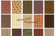 Autumn FOLK Frames & Backgrounds, a Decorative Illustration by SunnyAfternoons (Thumbnail 7 of 13)