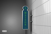 Vertical Signage Mockup, an Advertising Mockup by Fourshape (Thumbnail 1 of 4)