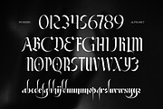 Olythea - Black Calligraphy Font, a Blackletter Font by Flawless And Co (Thumbnail 9 of 10)