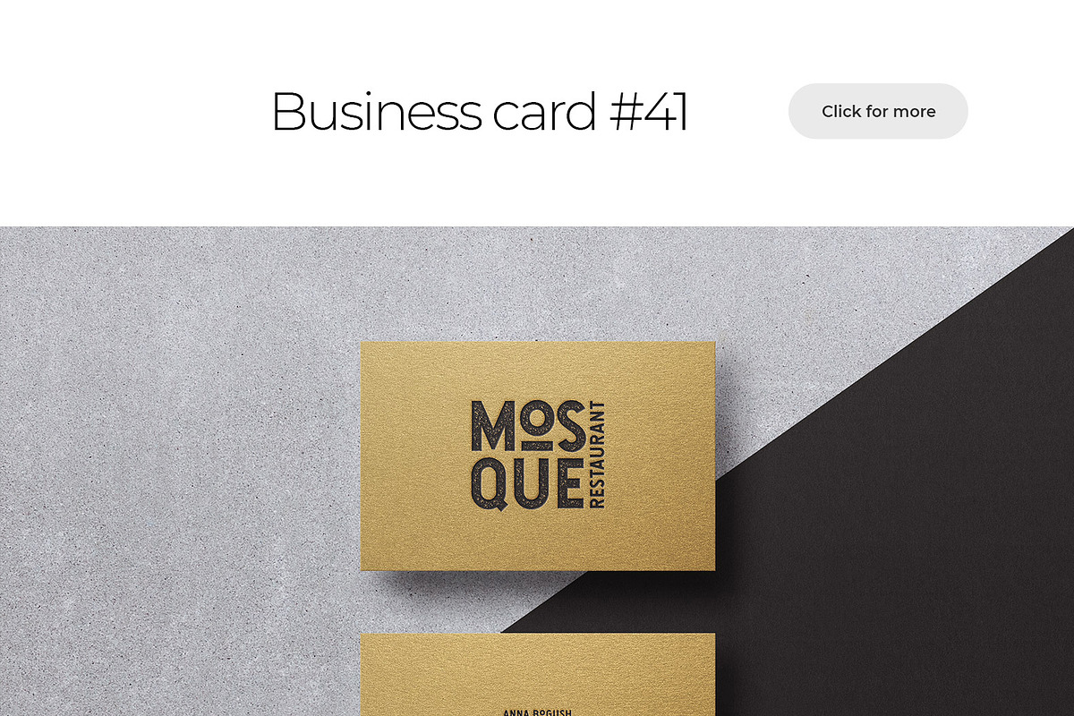 Business Card Mockup Template Bundle, a Business Card Template by PrintPixel (Photo 64 of 104)