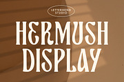 Hermush Display, a Font by Letterhend Studio (Thumbnail 1 of 9)
