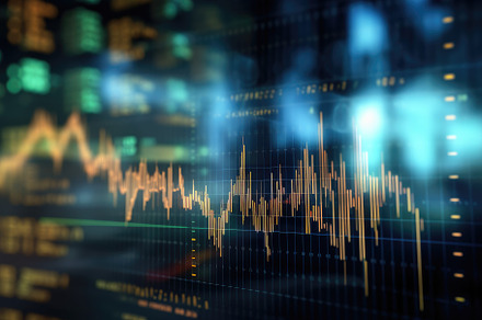 financial stock market graph on tech, a Photo by Iftikhar Alam