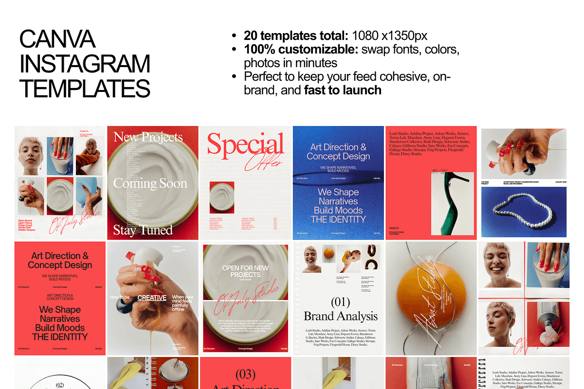 Creative Agency Social Media Kit, a Social Media Template by Of July Studio (Photo 6 of 8)