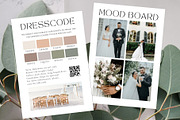 Dresscode card, Wedding mood board, a Card Template by EvaTemplates (Thumbnail 2 of 8)