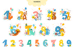 Cute Animals Birthday Greetings