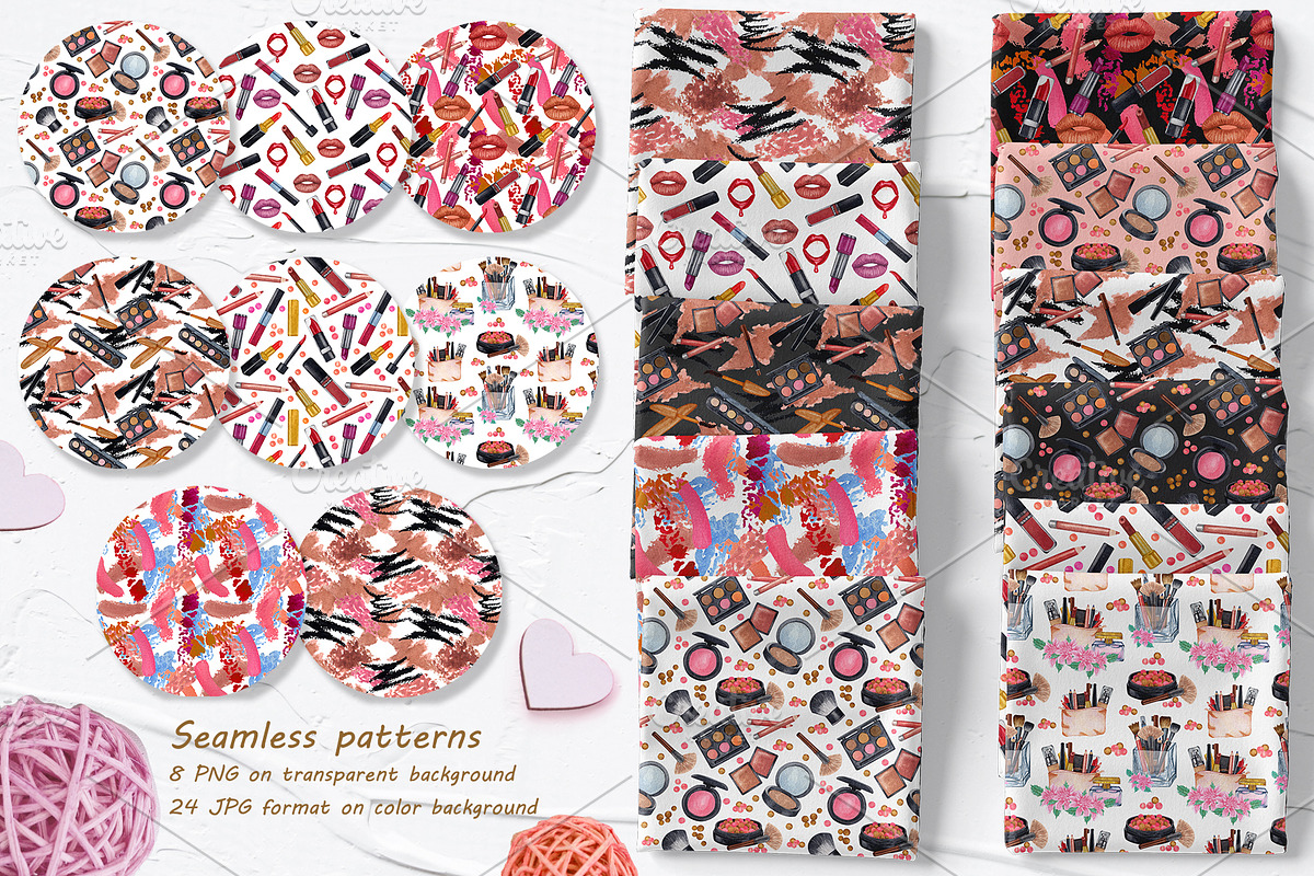 Make Up Watercolor Set, an Object Illustration by BarvArt (Photo 10 of 13)