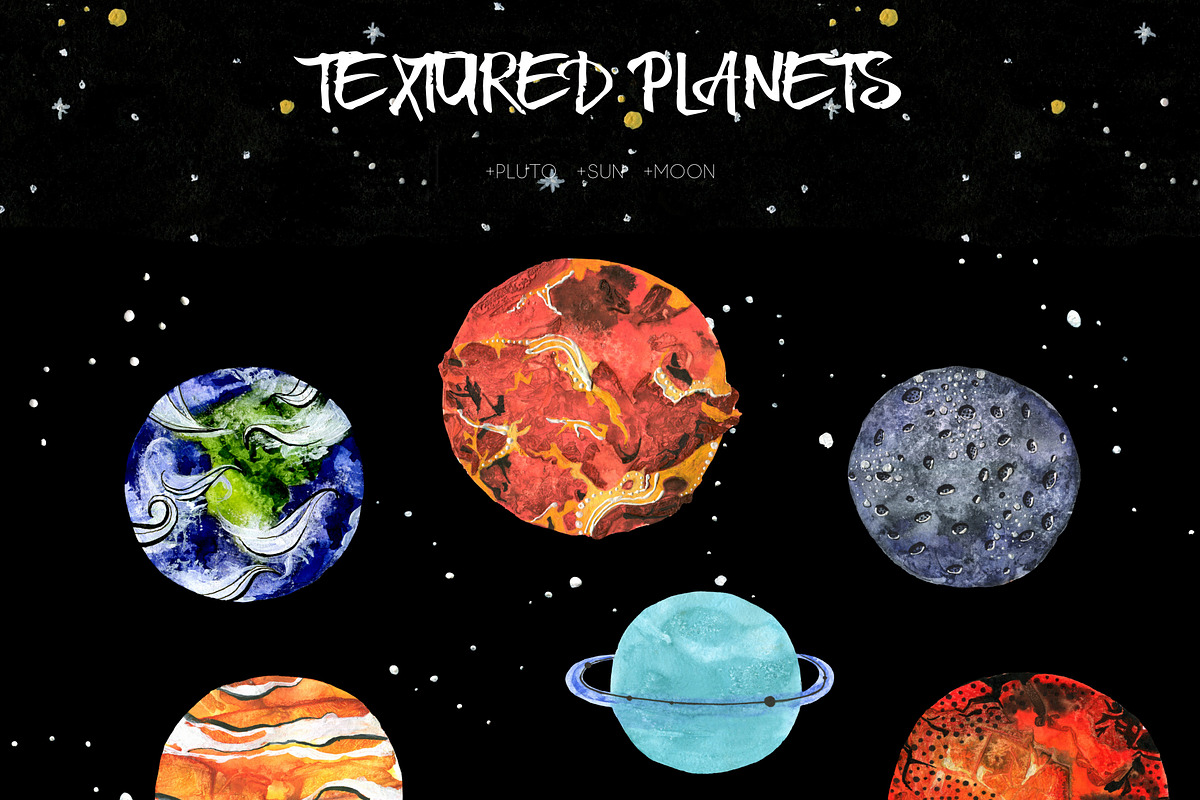 Watercolor, you are just space!, a Texture Illustration by Satika (Photo 2 of 9)