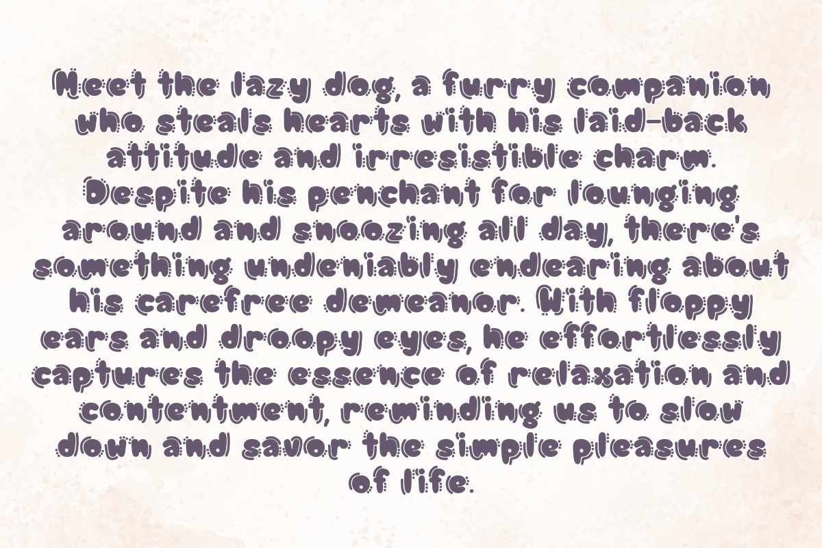 LAZY DOG - Handwritting, a Handwritten Font by Charmingbear59.design (Photo 2 of 5)