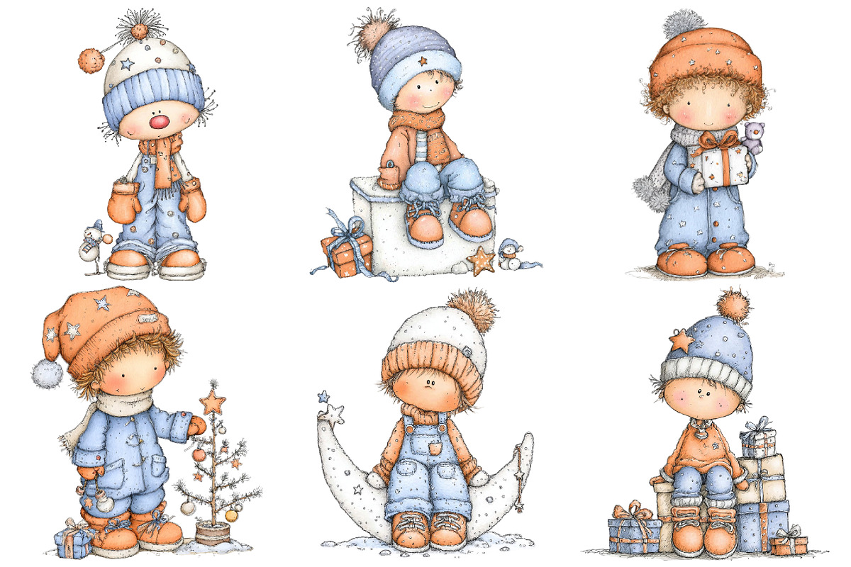 Whimsical Cute Christmas Boy Sublima, an Illustration by Pixels.Craft (Photo 6 of 6)