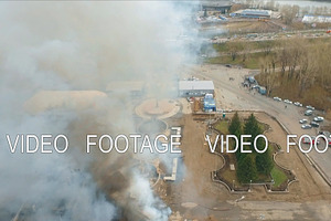 Aerial View Of The Extinguishing Of