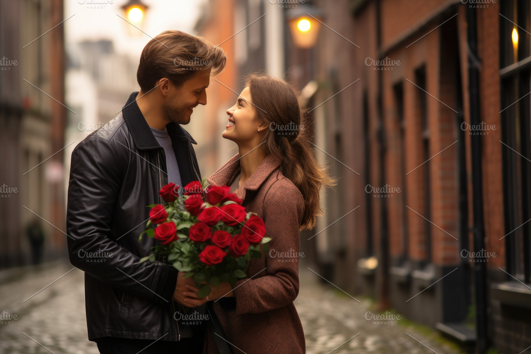 A man holds a bouquet of roses next, a Photo by Iftikhar Alam