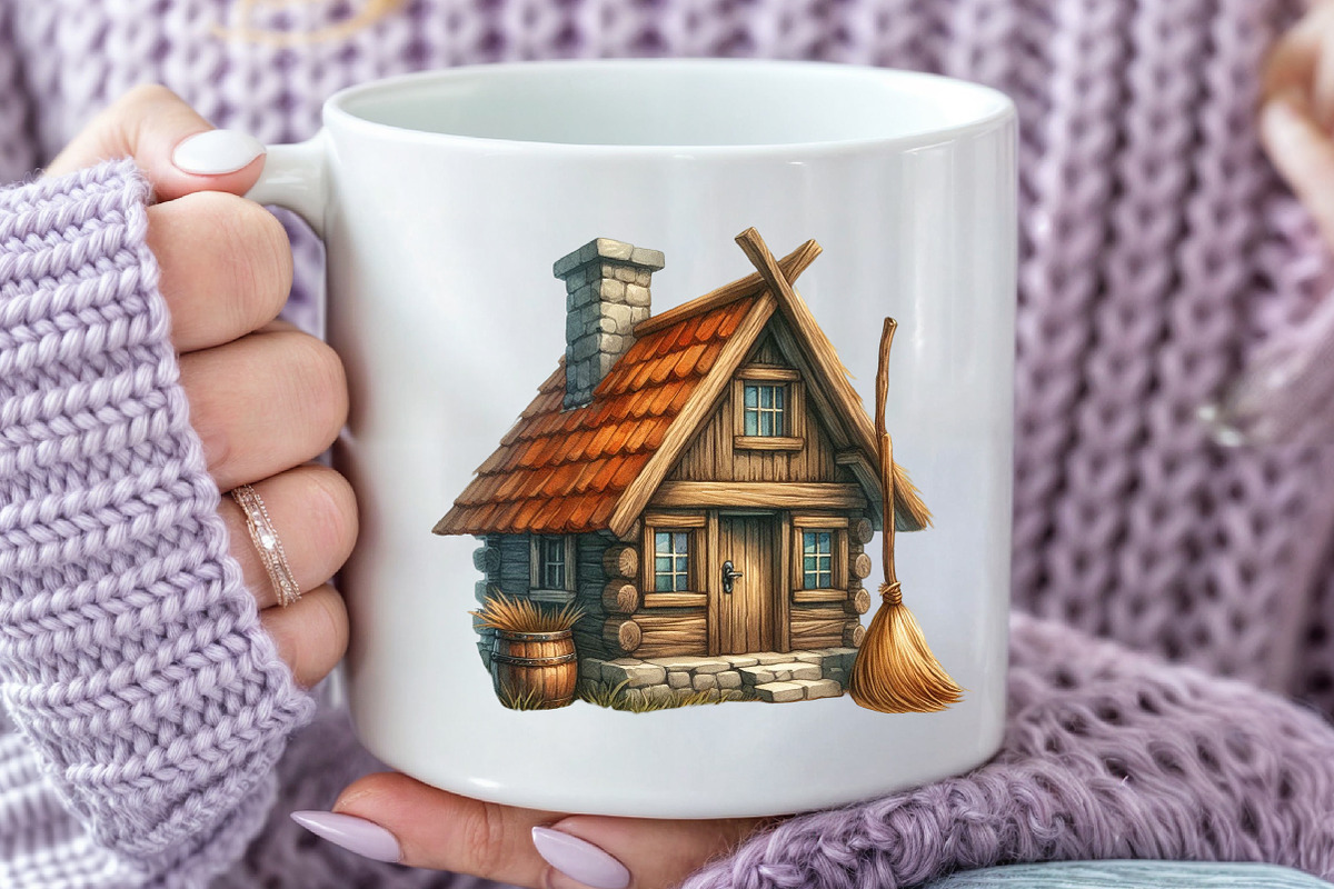 Whimsical Autumn House Clipart, an Illustration by Rose Art (Photo 6 of 7)