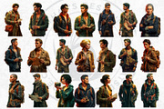 Golden Hour Travelers characters, a Decorative Illustration by ThatsDesignArt (Thumbnail 9 of 19)